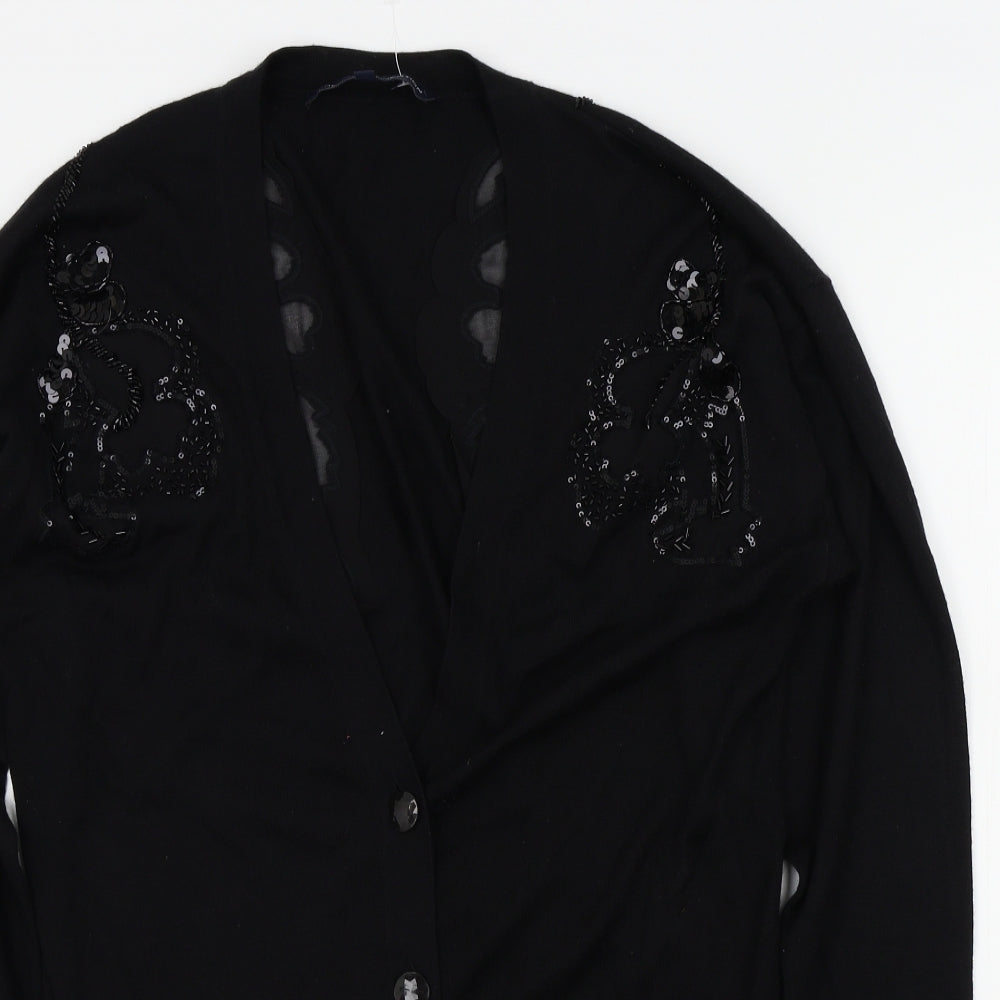 French Connection Womens Black   Cardigan Jumper Size S