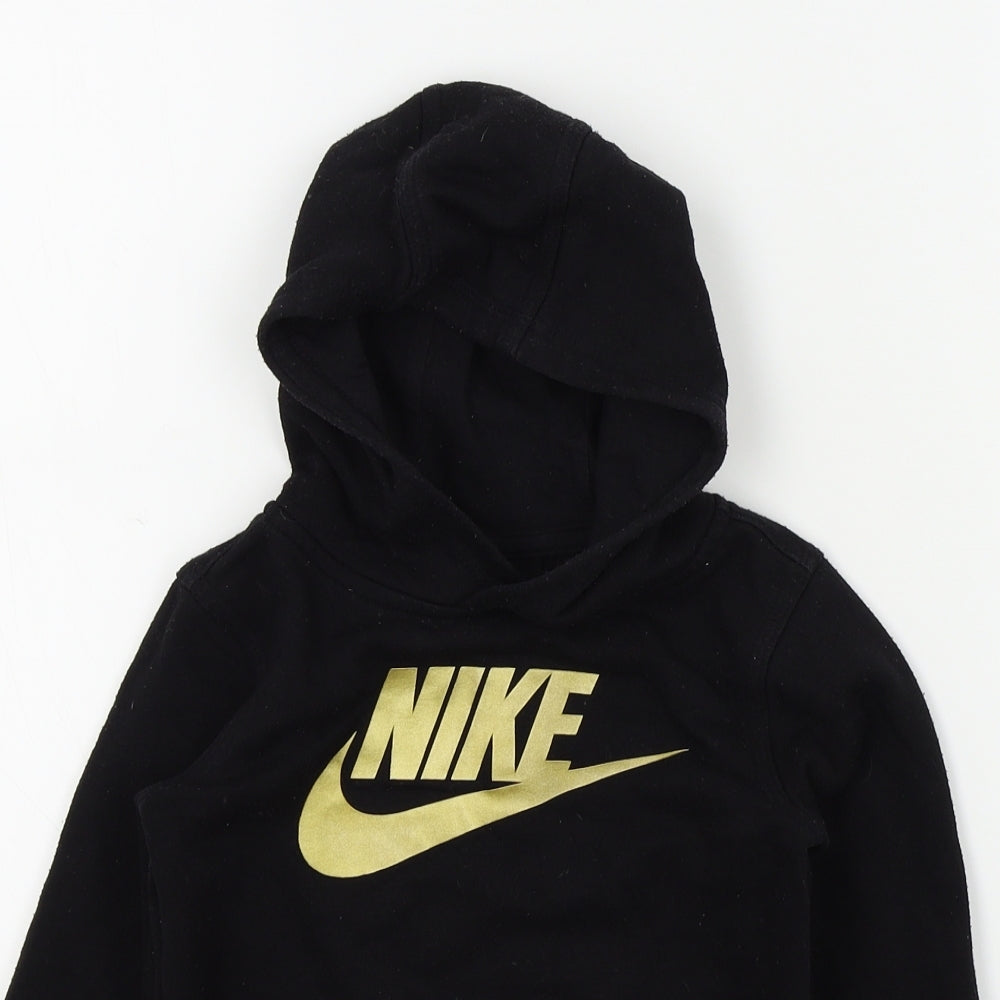 Nike Boys Black   Pullover Hoodie Size 4-5 Years