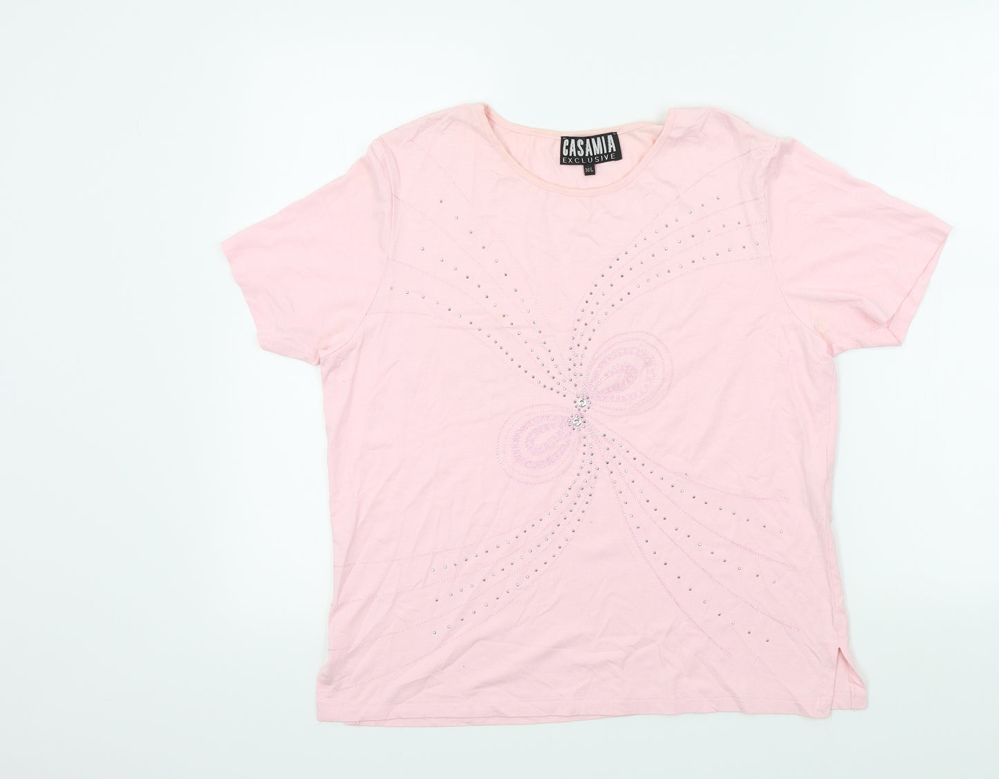 casamia Womens Pink   Basic T-Shirt Size M