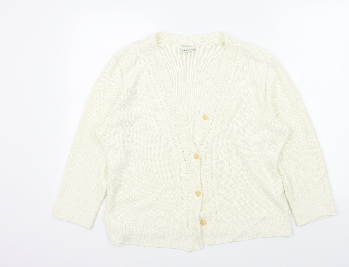 Eastex Womens Beige   Cardigan Jumper Size 18
