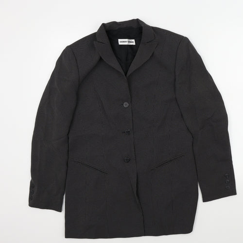 Gerry Weber Womens Black Geometric  Jacket  Size 12