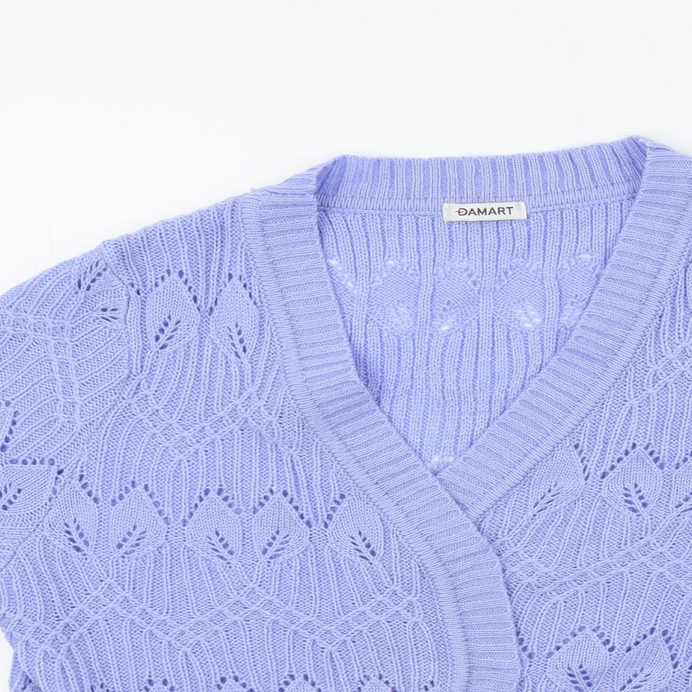 DMART Womens Blue   Cardigan Jumper Size L