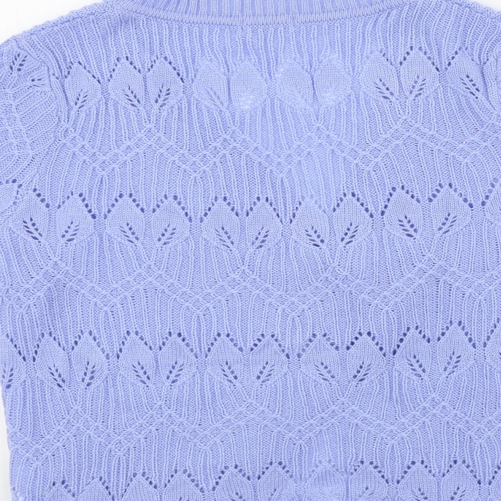 DMART Womens Blue   Cardigan Jumper Size L