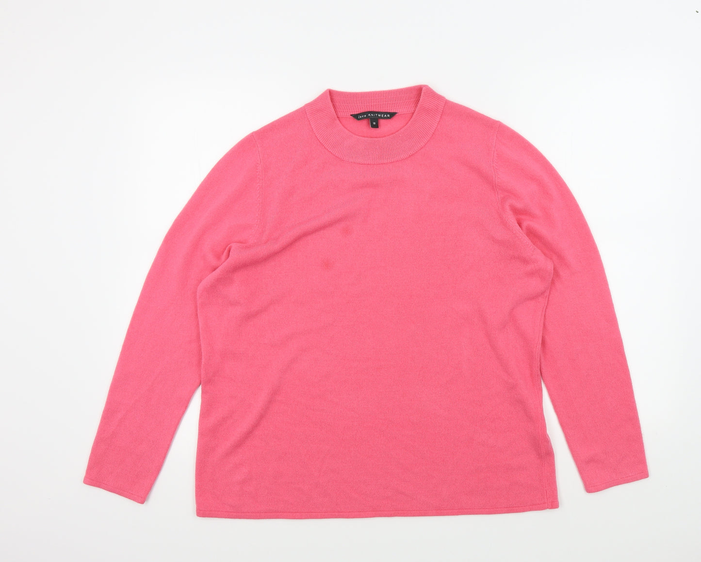 Bonmarché Womens Pink   Pullover Jumper Size 18