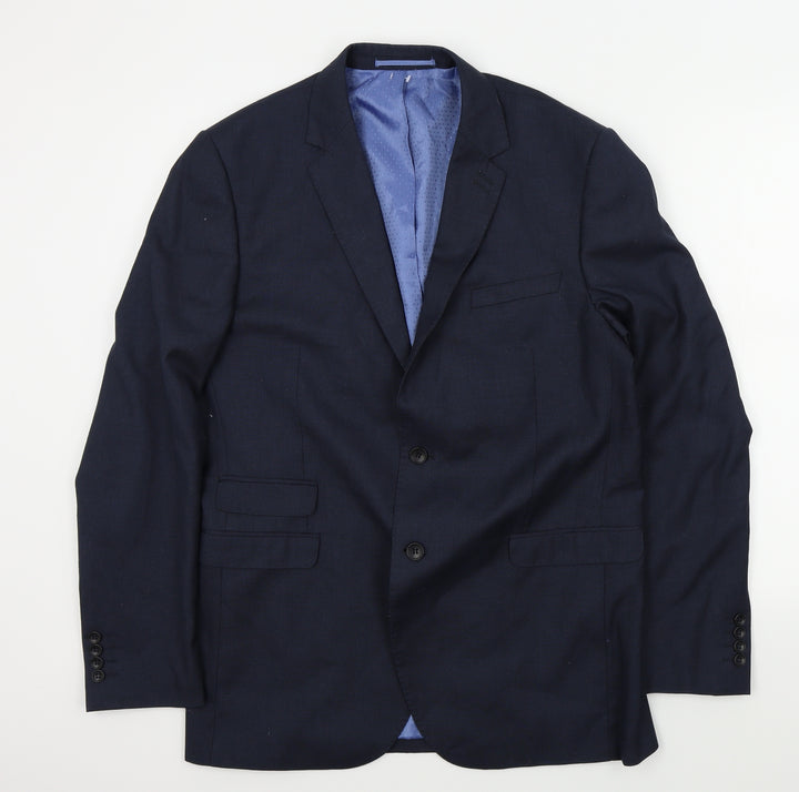 George Mens Blue Jacket Suit Jacket Size 42