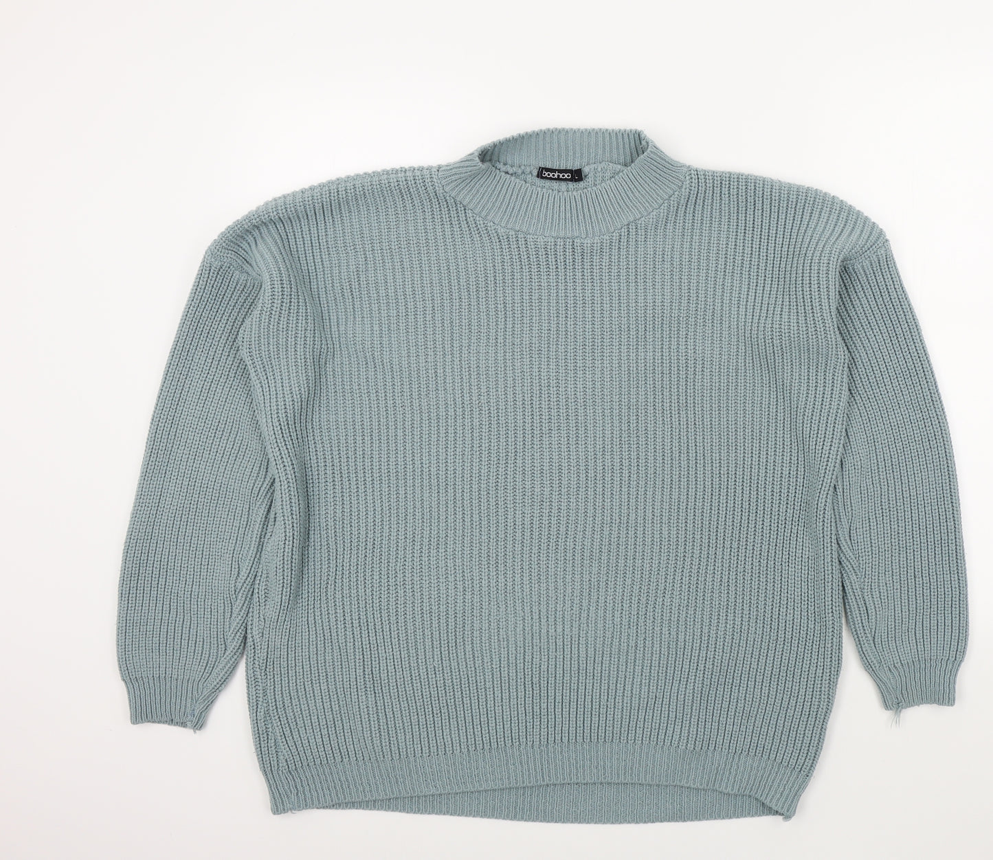 Boohoo Womens Blue   Pullover Jumper Size L