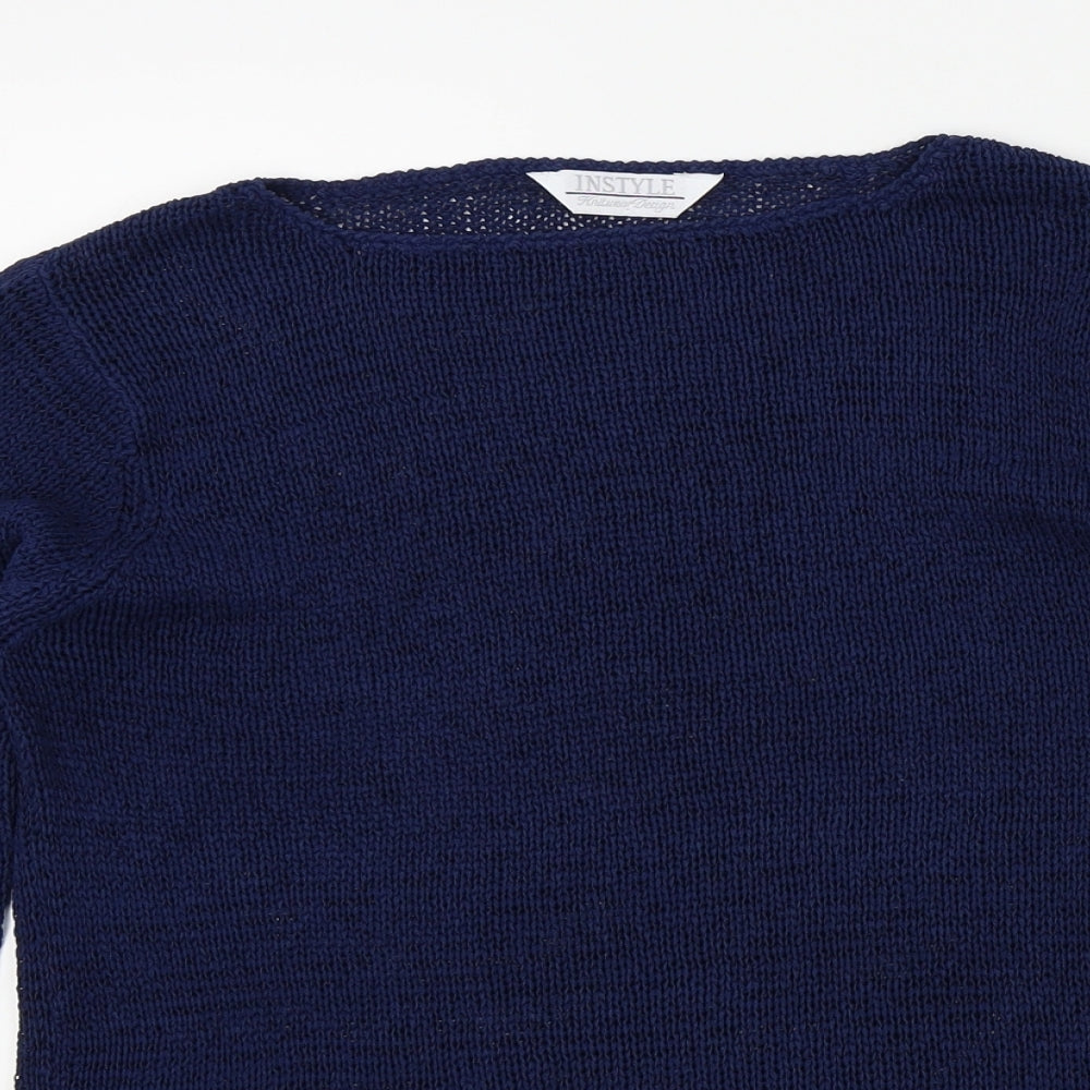 Instyle Womens Blue   Pullover Jumper Size M
