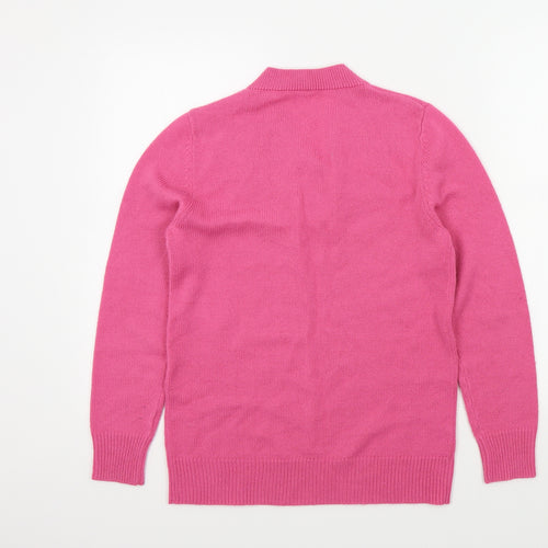 Preworn Womens Pink Floral  Pullover Jumper Size 6