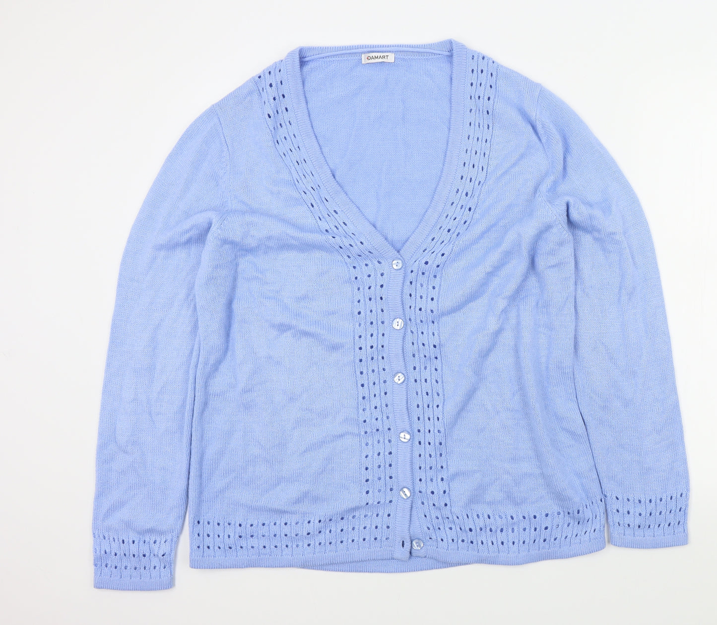 DMART Womens Blue   Cardigan Jumper Size L