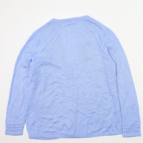 DMART Womens Blue   Cardigan Jumper Size L