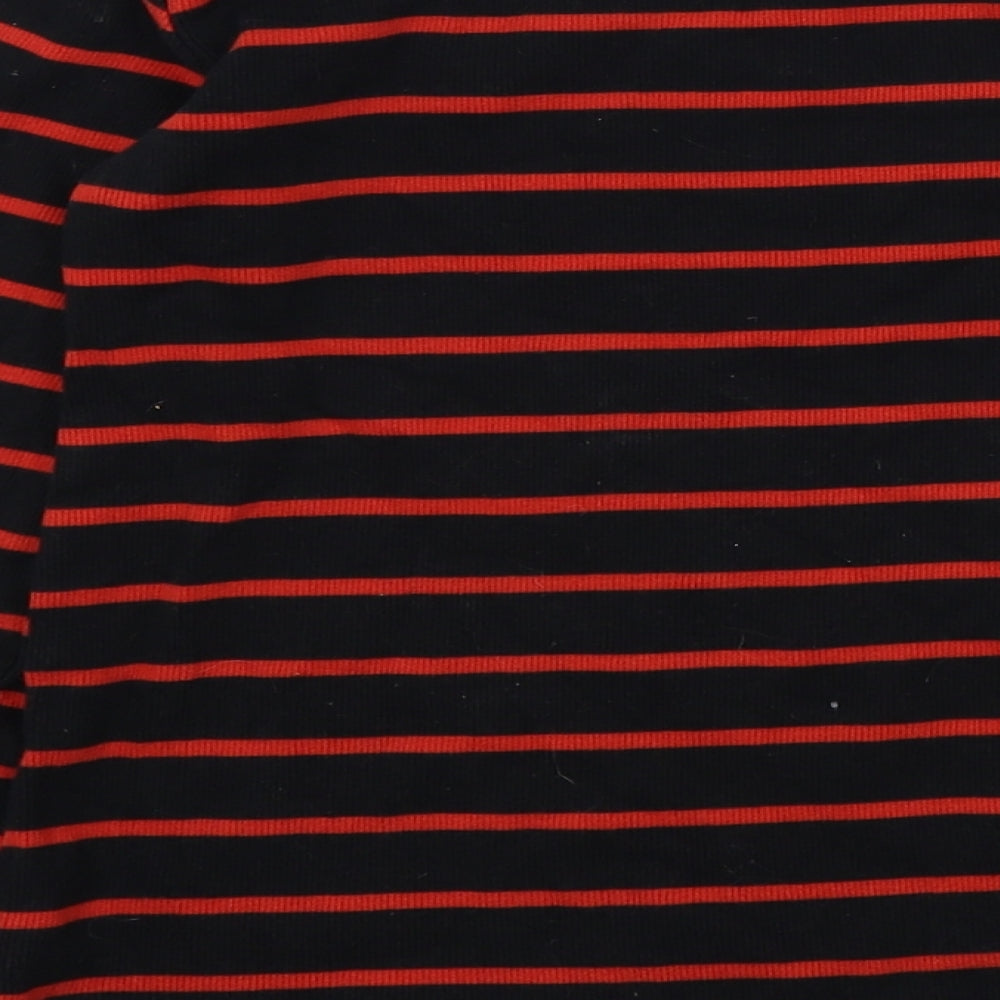 NEXT Girls Black Striped  Pullover Jumper Size 10 Years