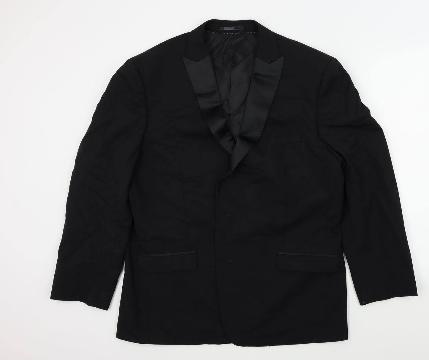 Moss Bros Mens Black   Jacket Blazer Size 46