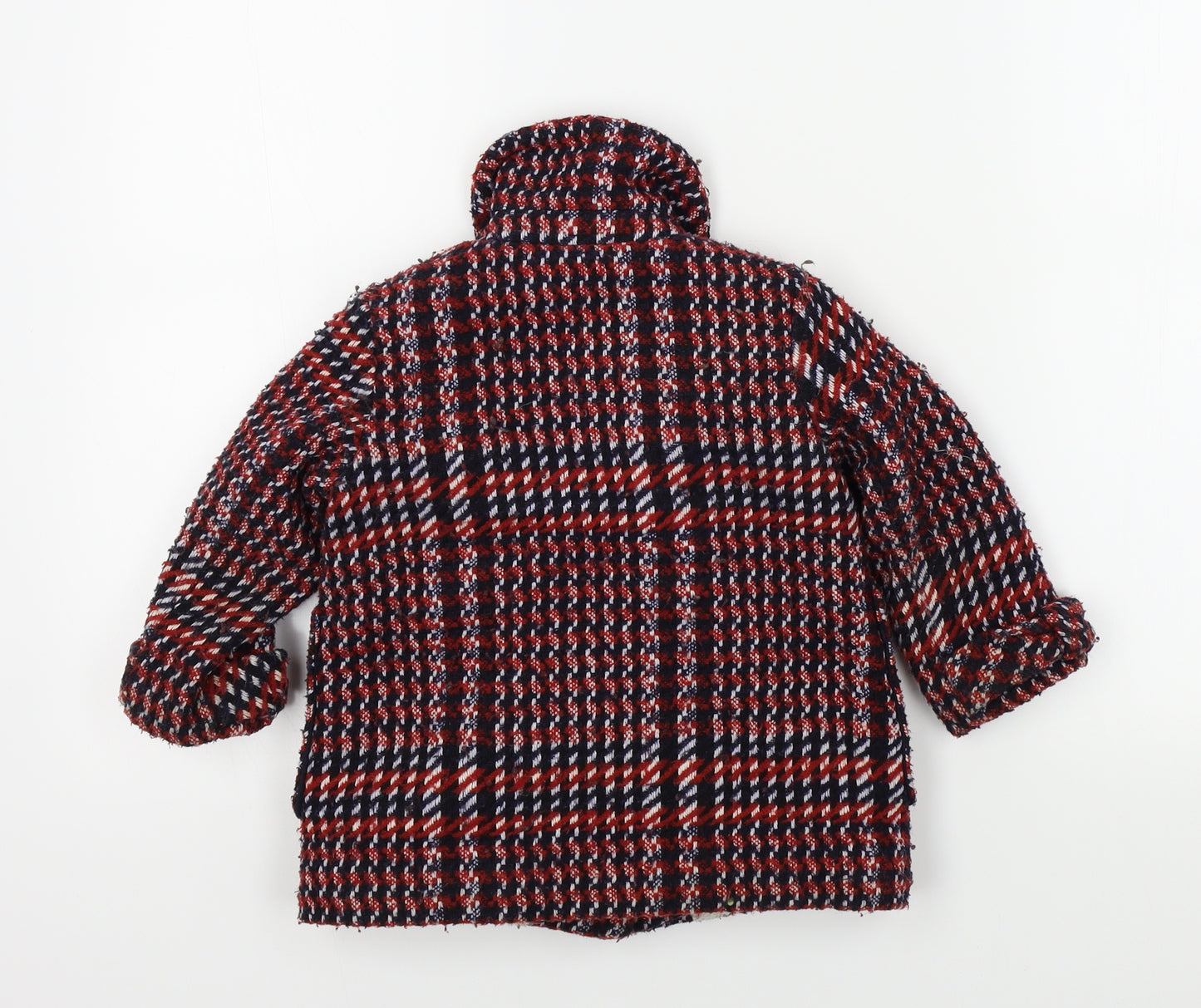NEXT Baby Red Geometric  Basic Coat Coat Size 18-24 Months