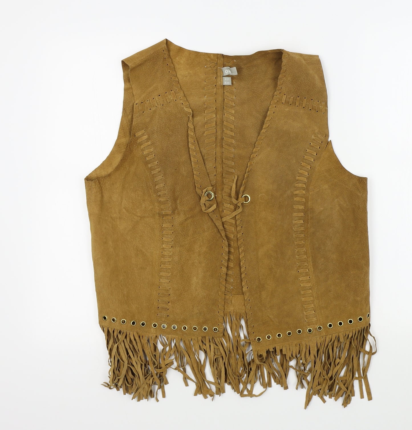 ASOS Womens Brown   Jacket Waistcoat Size 16
