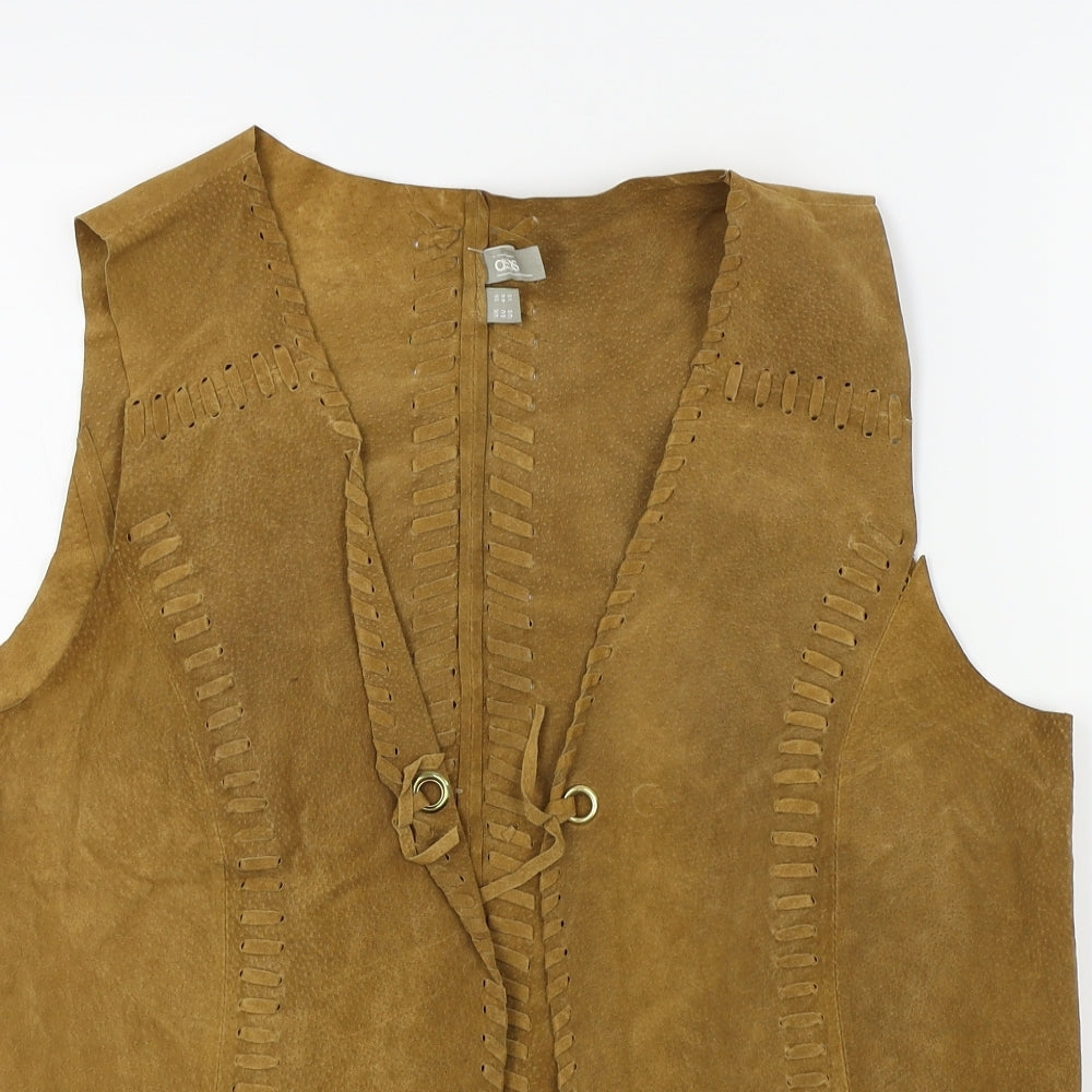 ASOS Womens Brown   Jacket Waistcoat Size 16