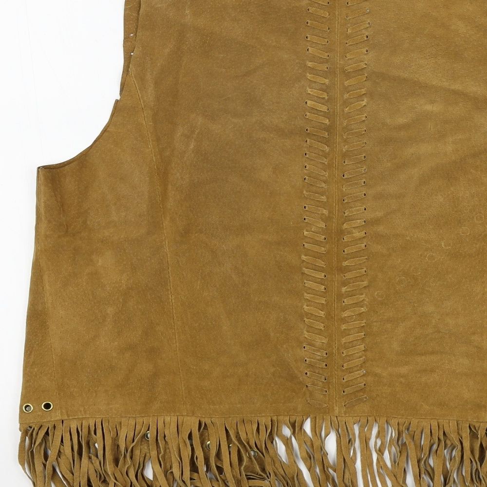 ASOS Womens Brown   Jacket Waistcoat Size 16