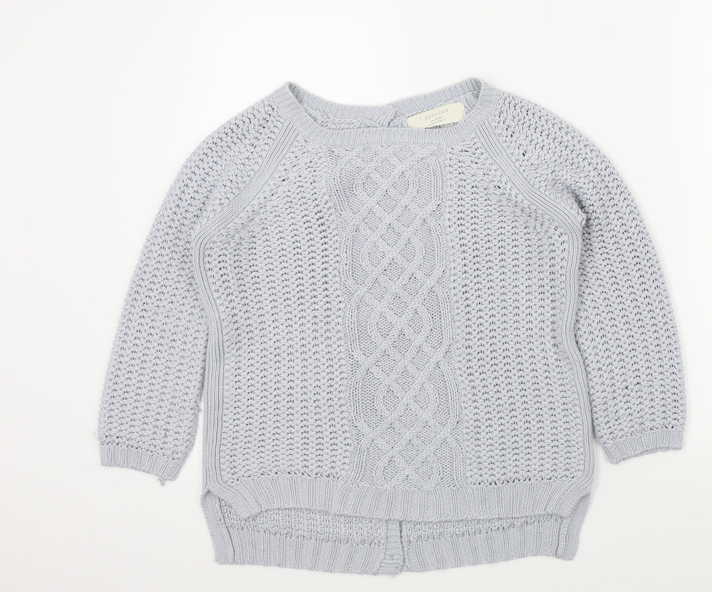 Zara Womens Blue   Pullover Jumper Size M