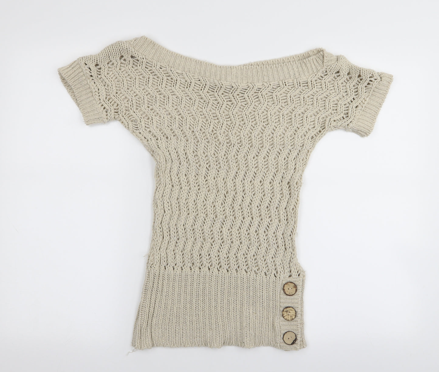 Jane Norman Womens Beige   Pullover Jumper Size 12