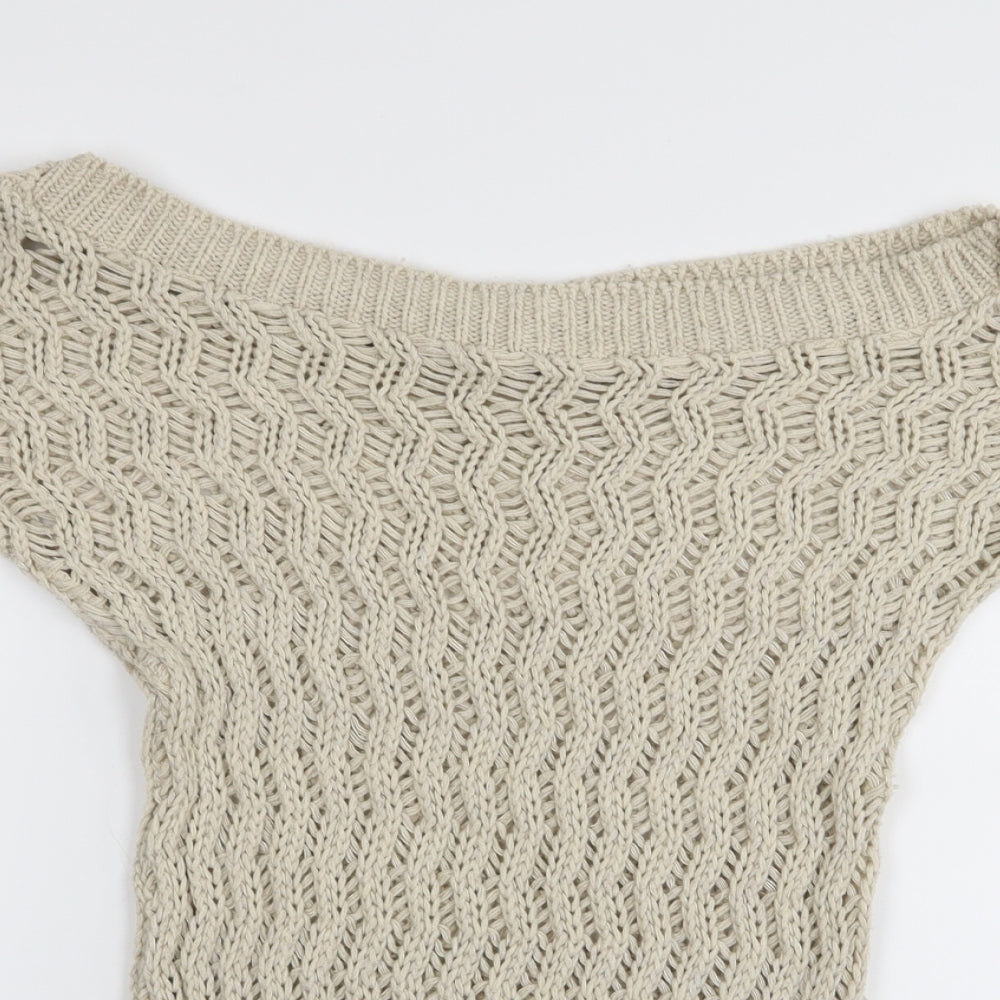 Jane Norman Womens Beige   Pullover Jumper Size 12
