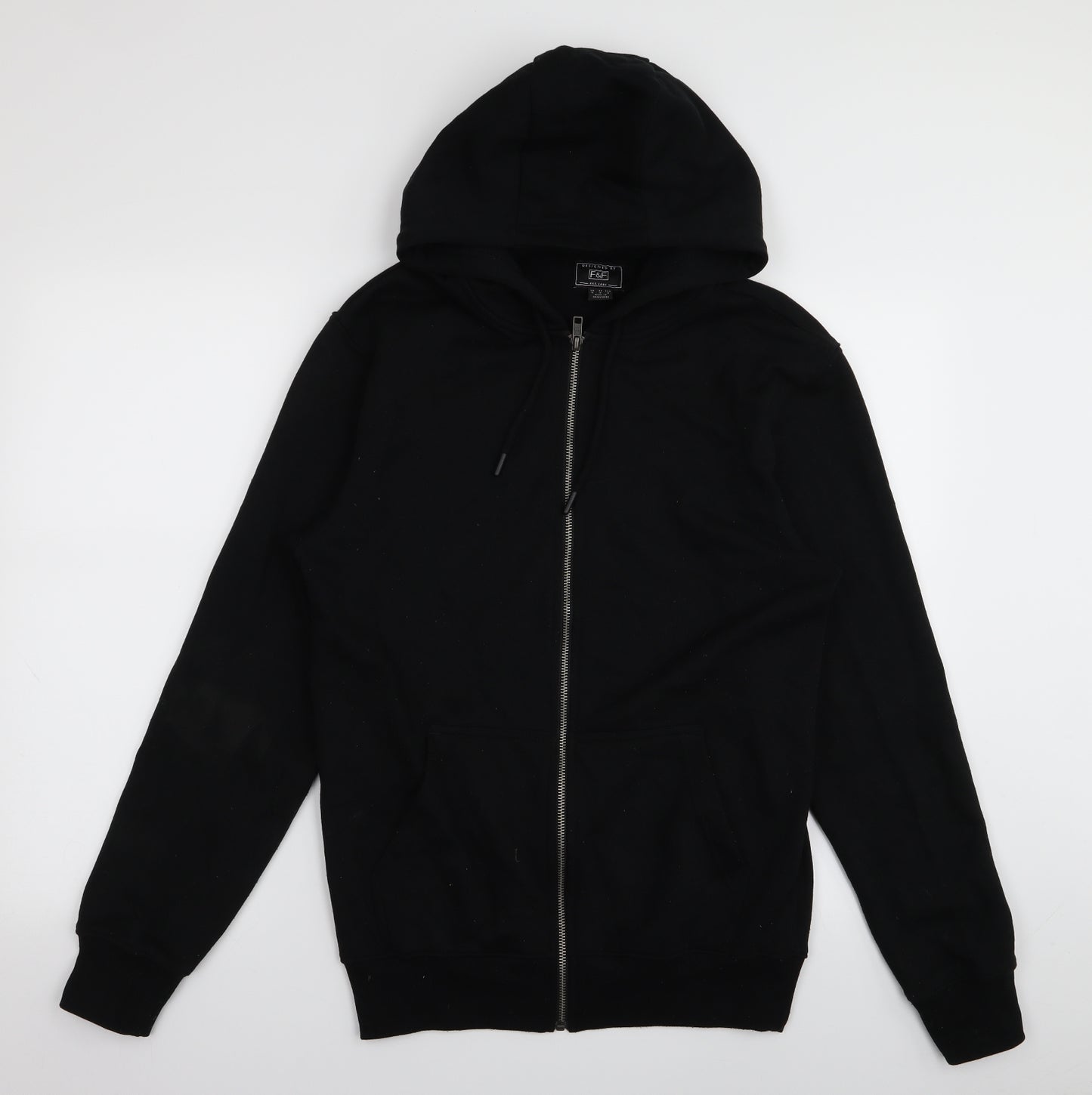 F&F Mens Black   Full Zip Jumper Size M