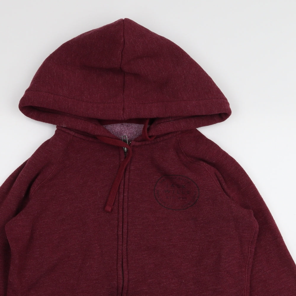 Jack Wills Womens Red   Full Zip Jumper Size 12