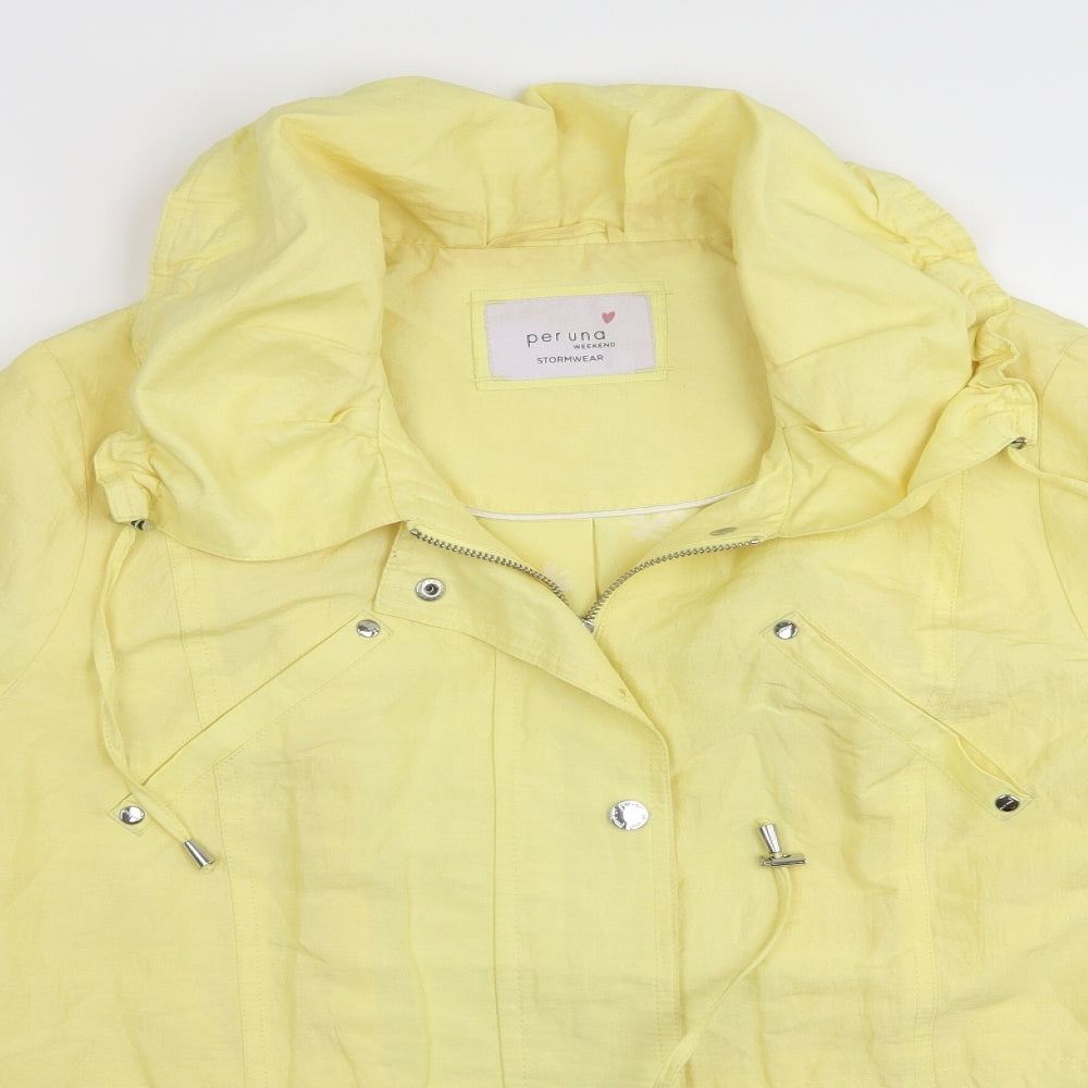 Per Una Womens Yellow   Jacket Coat Size 16