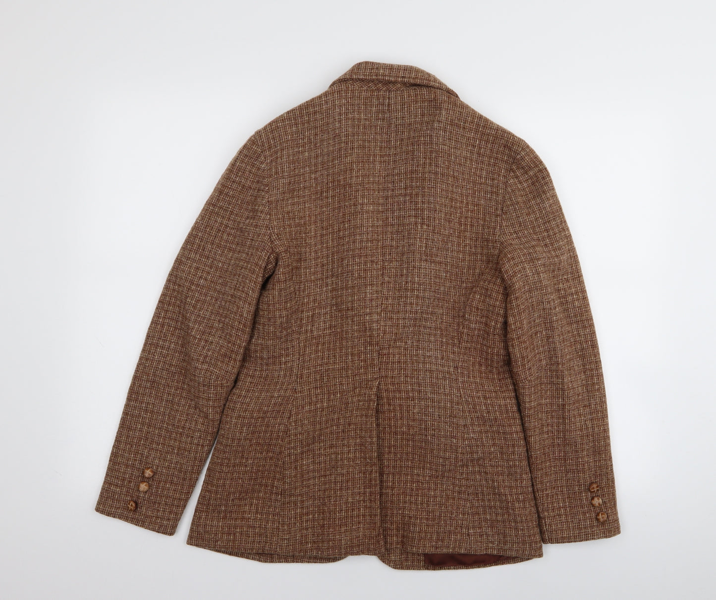 positions Mens Brown Houndstooth  Jacket Blazer Size 34
