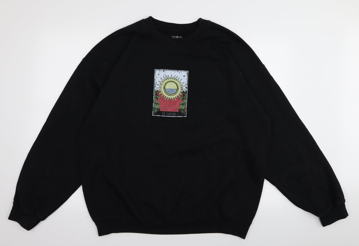 Daisy Street Womens Black   Pullover Jumper Size 12