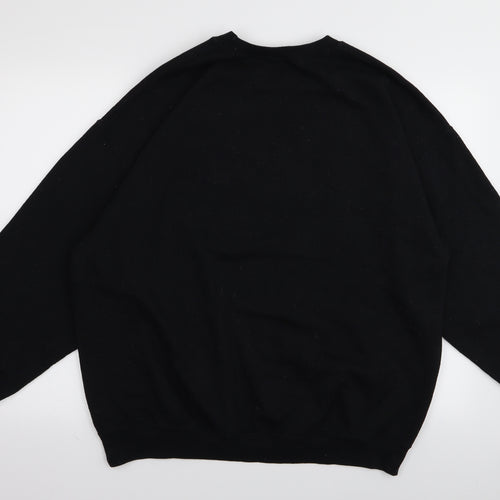 Daisy Street Womens Black   Pullover Jumper Size 12