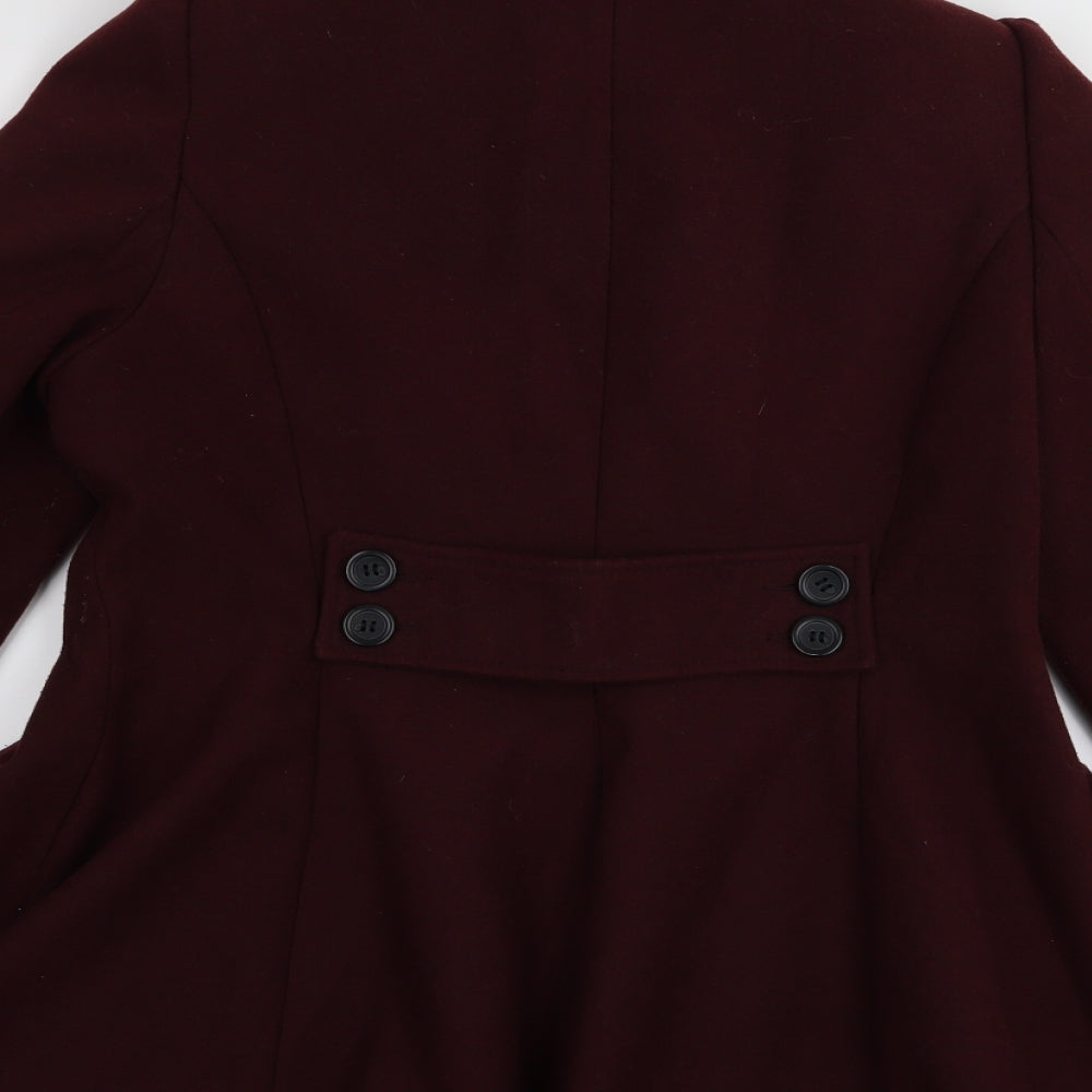 NEXT Womens Red   Overcoat Coat Size 14