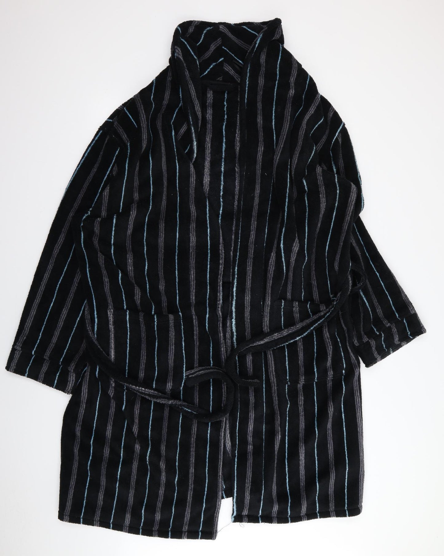 Primark Mens Multicoloured Striped   Robe Size M
