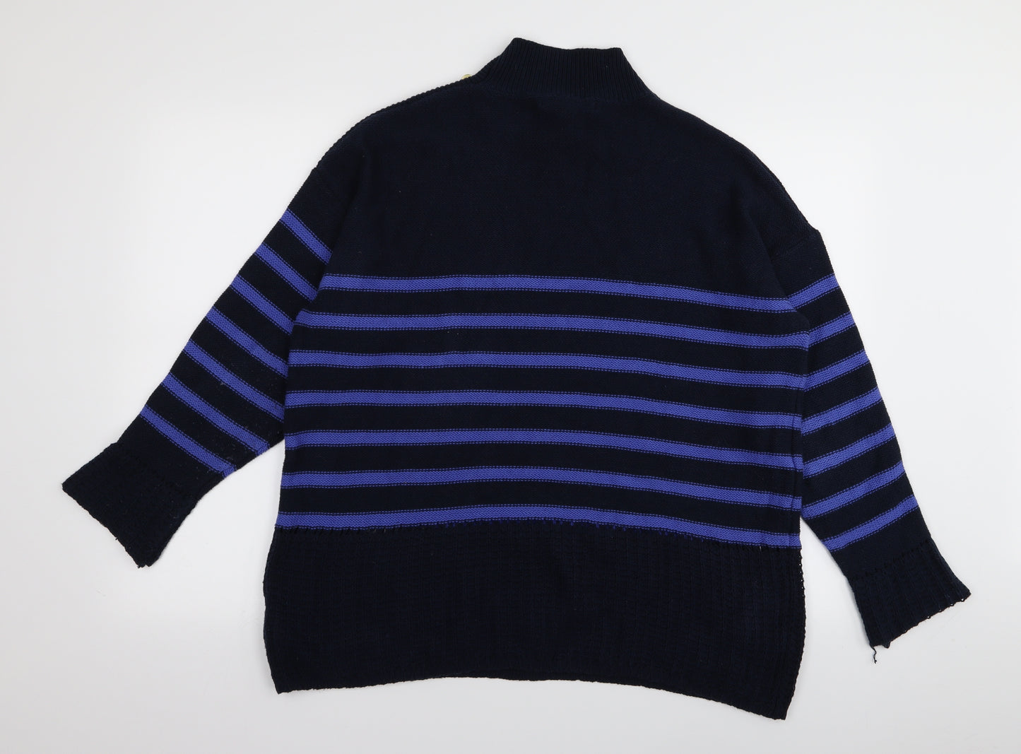 NEXT Womens Blue Striped  Pullover Jumper Size 18