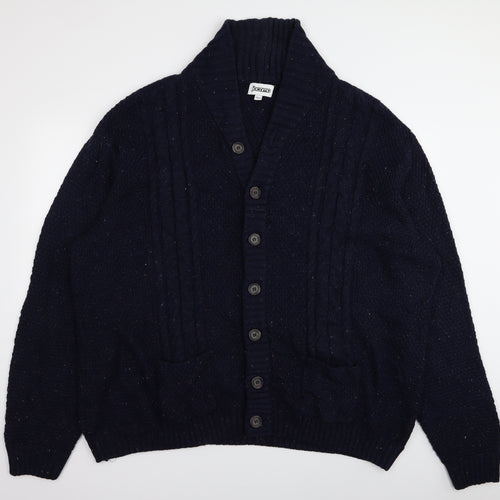 jacomo Mens Blue   Cardigan Jumper Size 3XL
