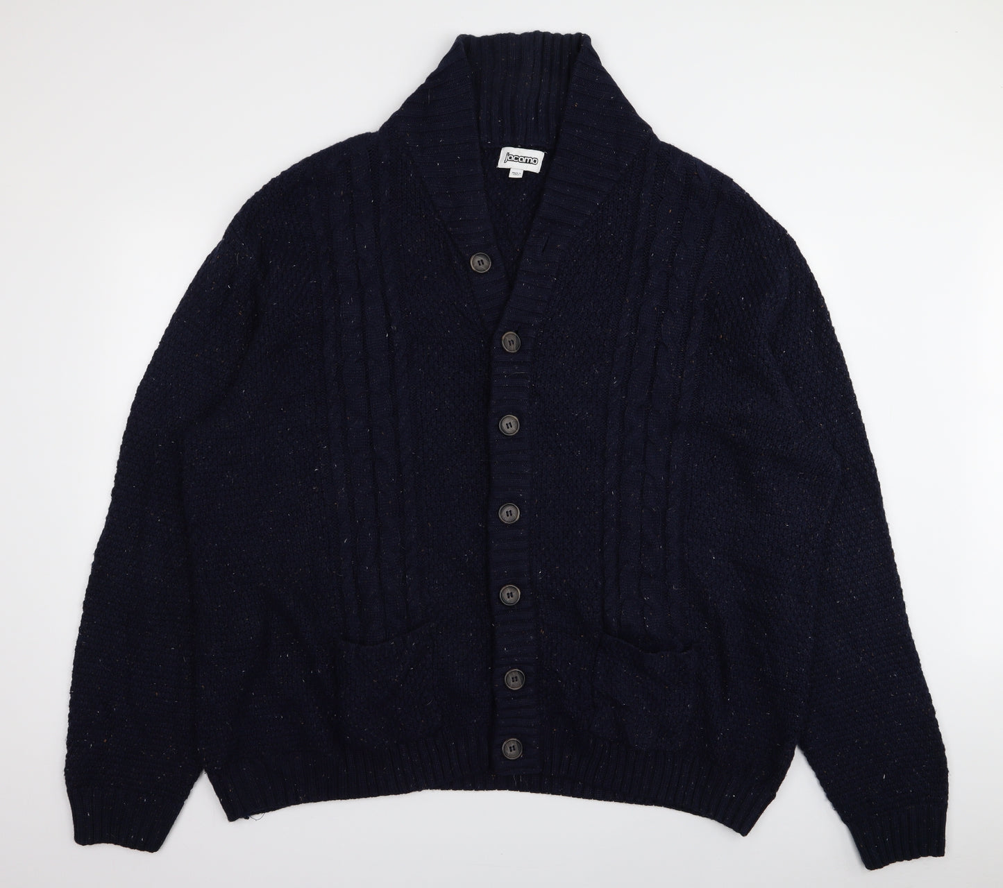 jacomo Mens Blue   Cardigan Jumper Size 3XL