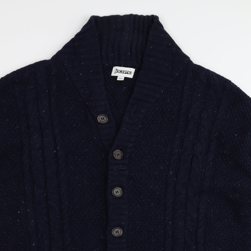 jacomo Mens Blue   Cardigan Jumper Size 3XL