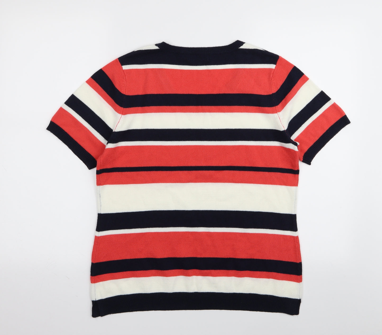 Papaya Womens Multicoloured Striped  Basic T-Shirt Size 14