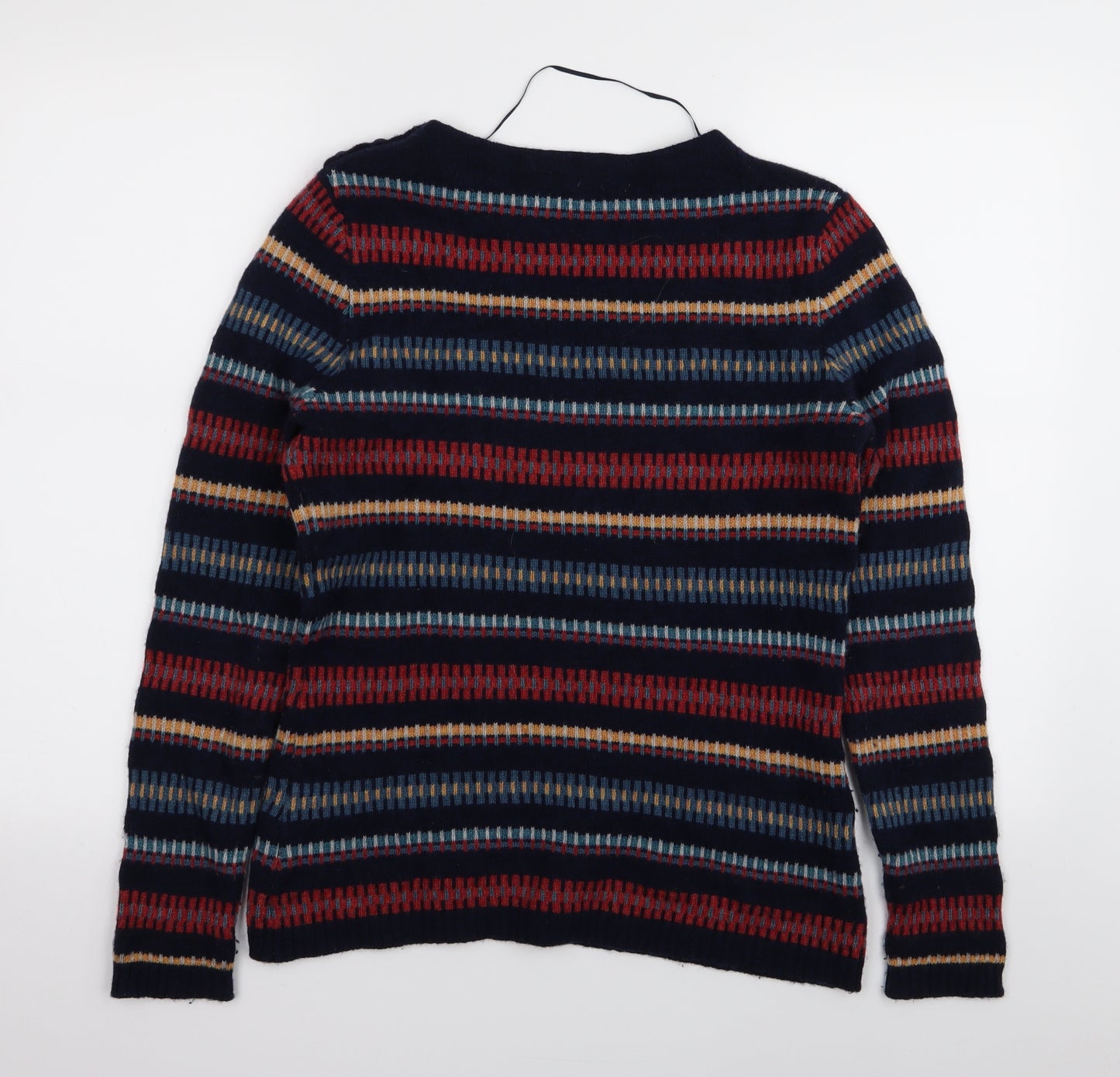 Seasalt Cornwall Womens Blue Geometric  Pullover Jumper Size 10