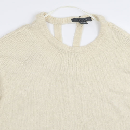 Primark Womens Beige   Pullover Jumper Size 10