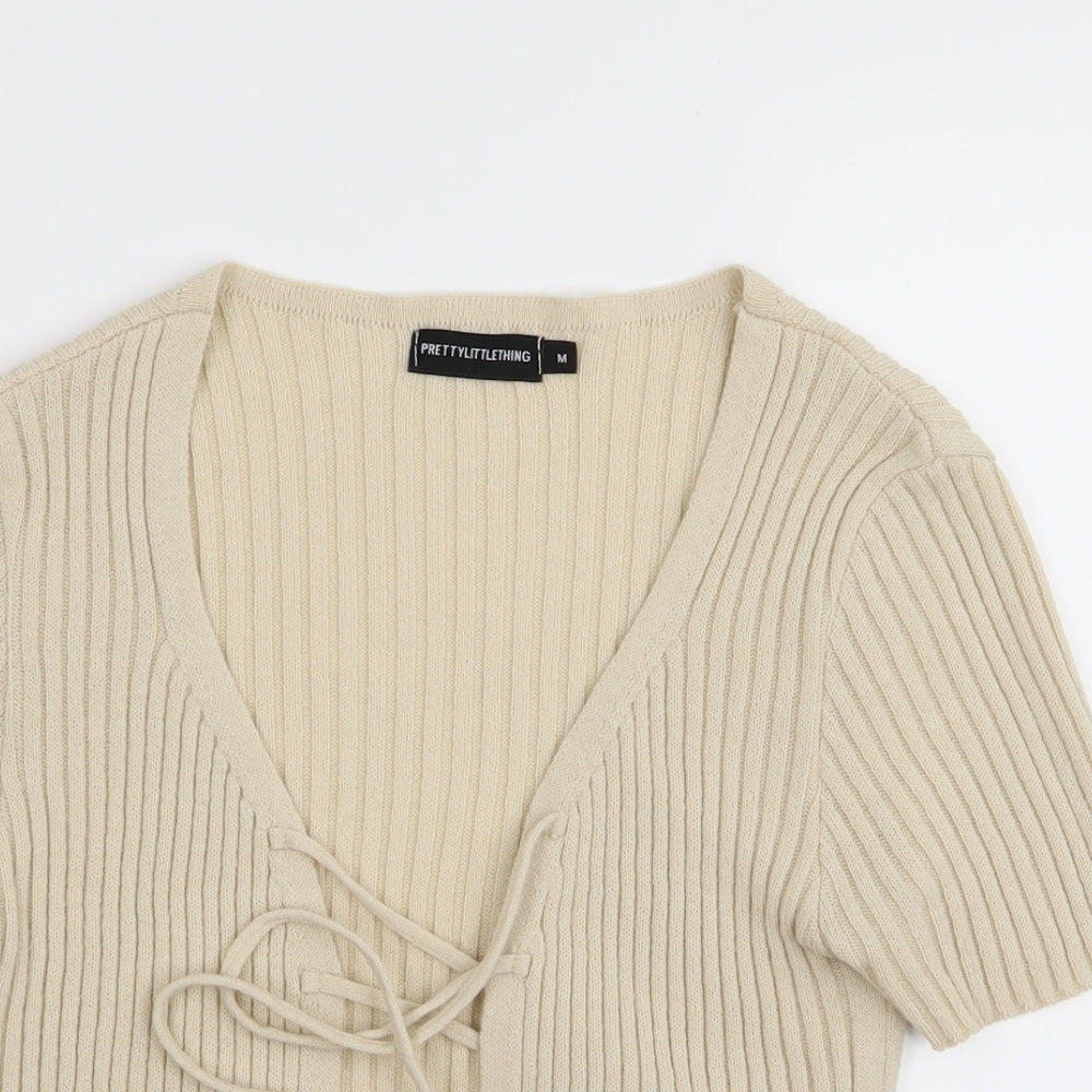 PLT Womens Beige   Cardigan Jumper Size M