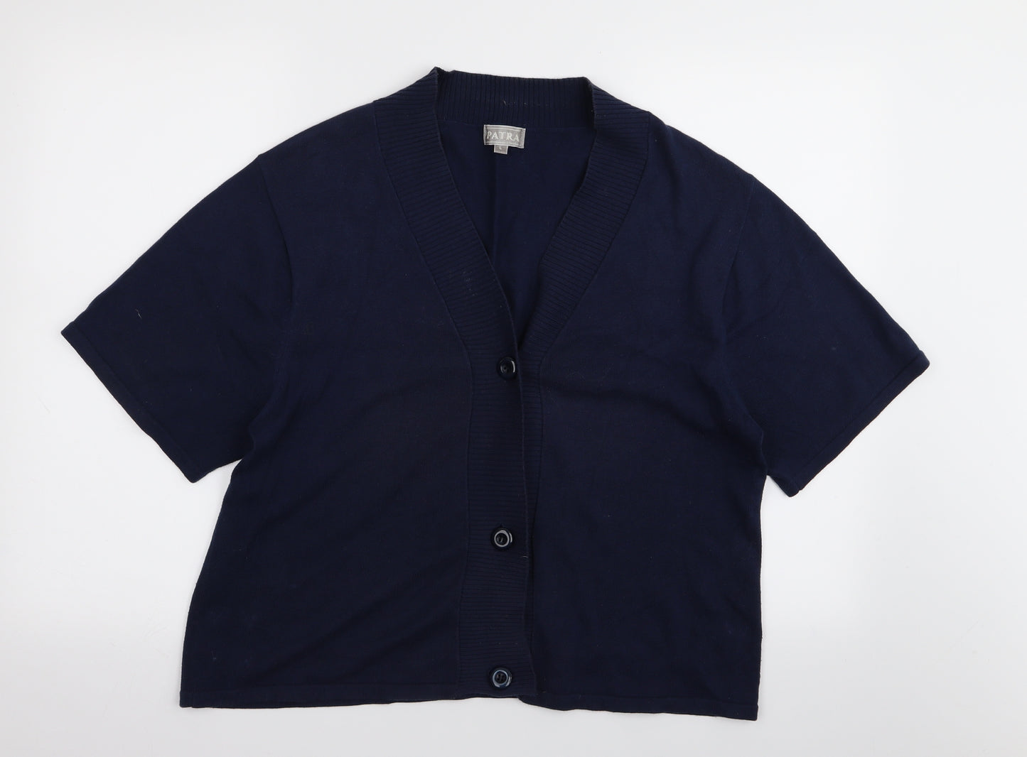 Patra Womens Blue   Cardigan Jumper Size L
