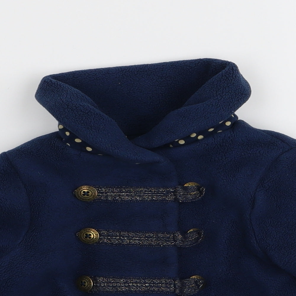 NEXT Girls Blue   Basic Coat Coat Size 18-24 Months