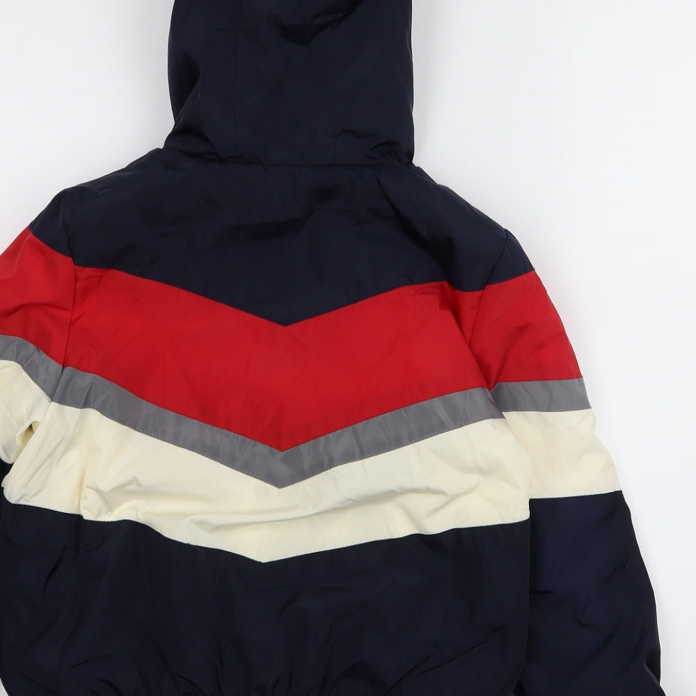 M&Co Boys Multicoloured Striped  Puffer Jacket Coat Size 10 Years