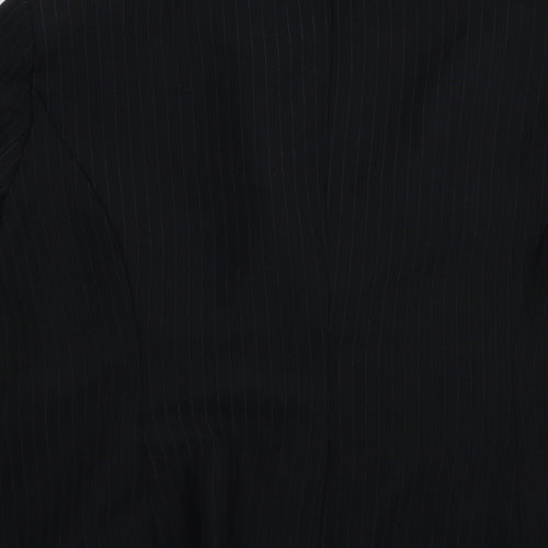 Primark Womens Black Striped  Jacket Blazer Size 18