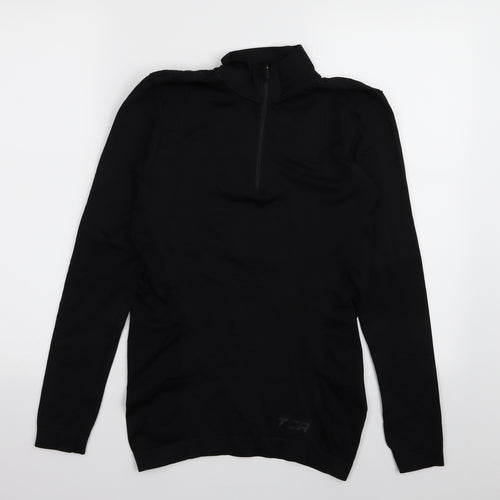 TCA Mens Black   Pullover Jumper Size S