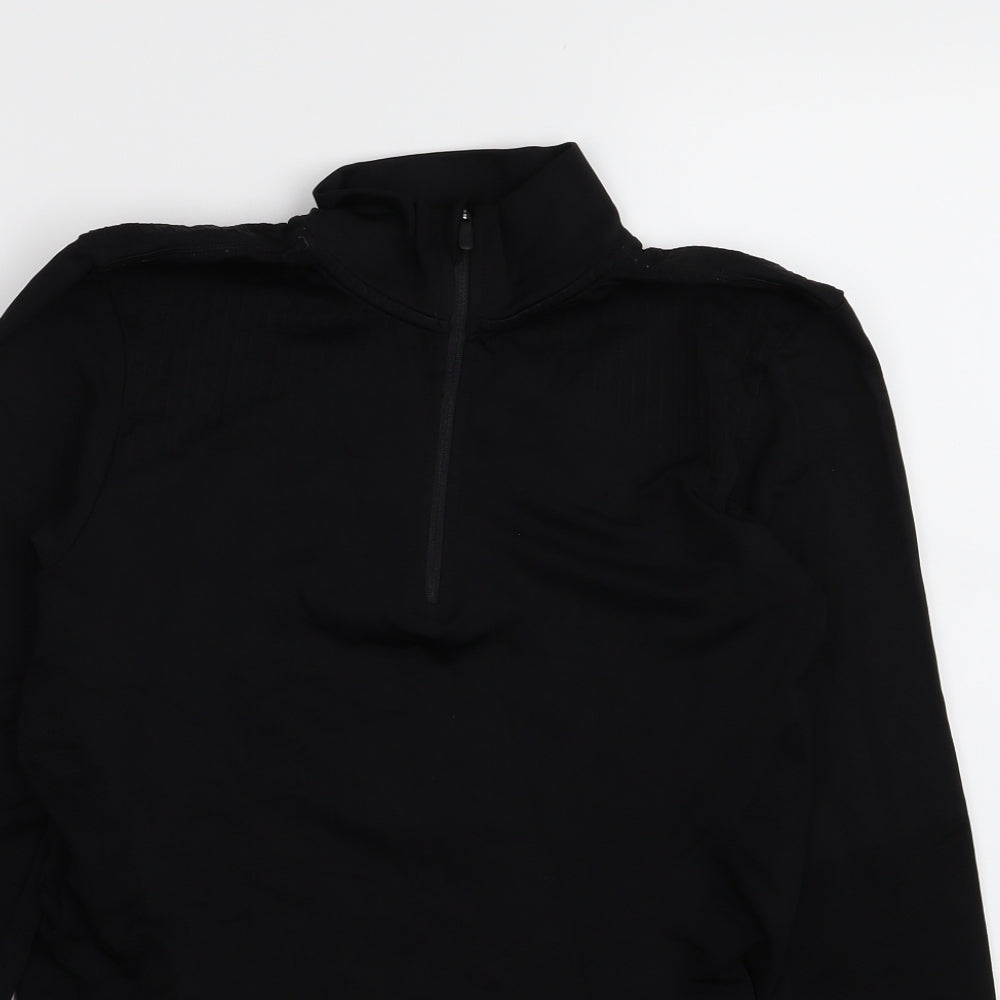 TCA Mens Black   Pullover Jumper Size S