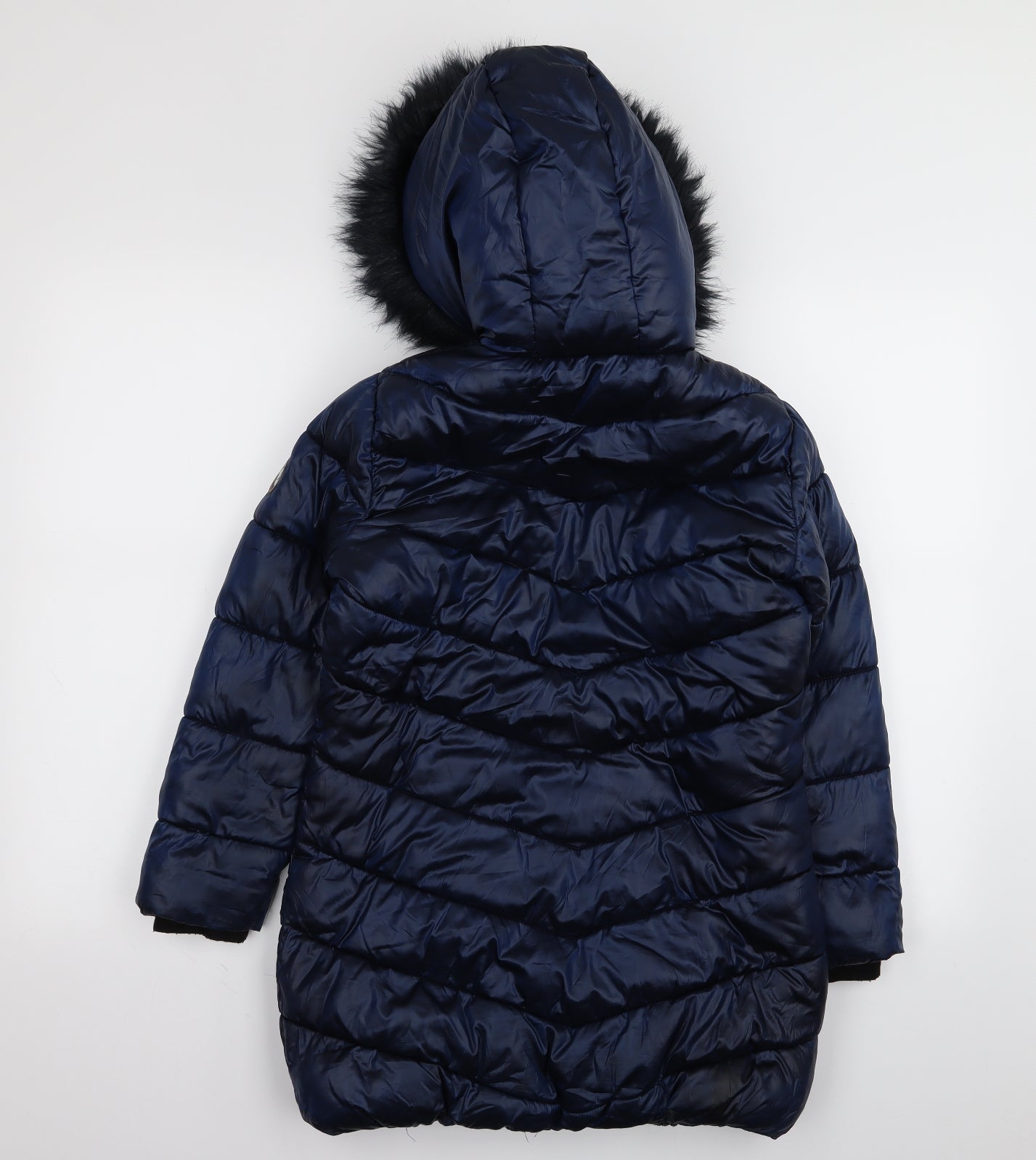 NEXT Girls Blue   Parka Coat Size 9 Years