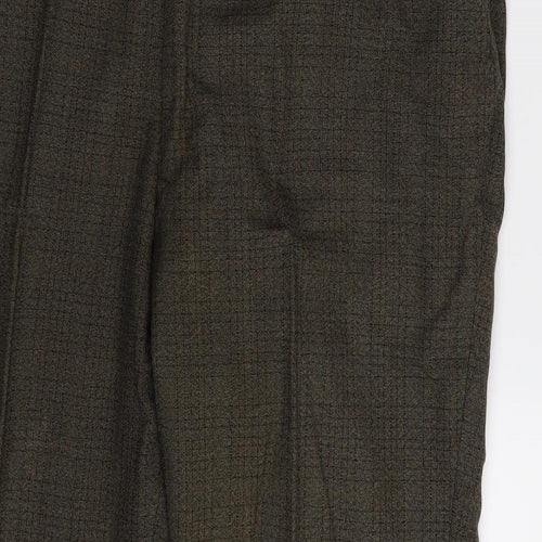 dunn and co Mens Brown Check  2 Piece Suit Size 40 L23 in