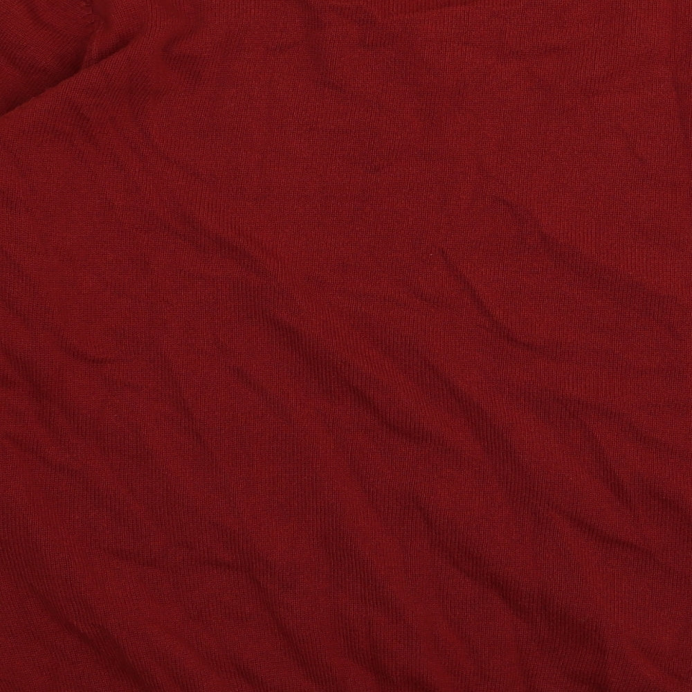 M&S Mens Red   Pullover Jumper Size L