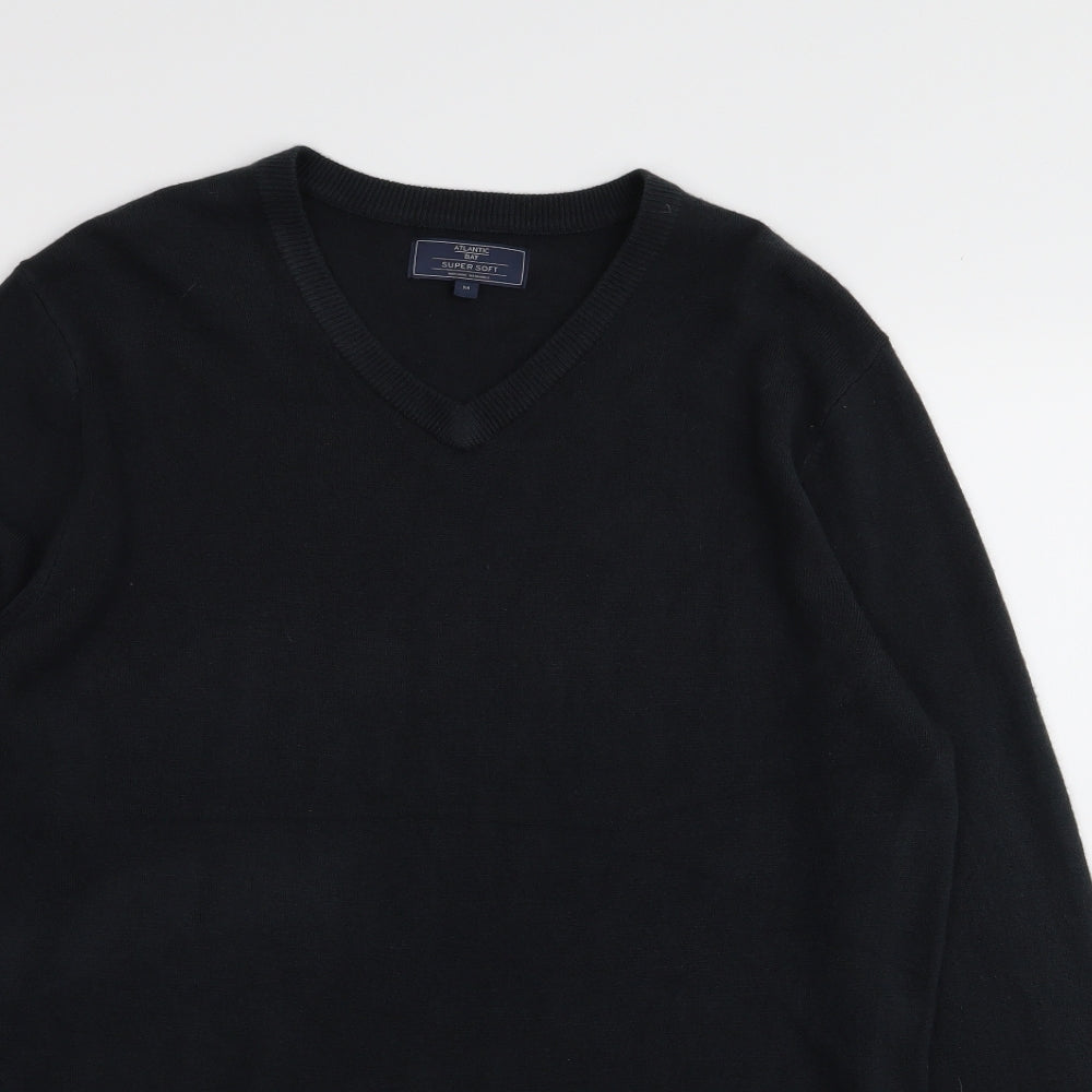 Atlantic Bay Mens Blue   Pullover Jumper Size M