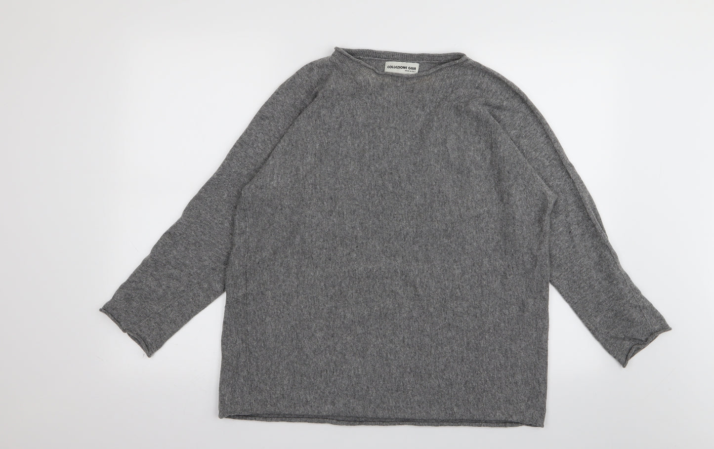 Collezione Gaia Womens Grey   Basic T-Shirt Size M